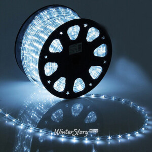 Дюралайт светодиодный трехжильный 13 мм, 100 м, 2400 холодных белых LED ламп, IP44 (Торг Хаус)