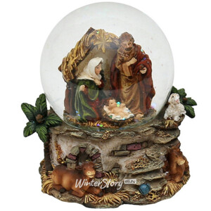 Снежный шар Святое Семейство в Вифлееме, 9 см (Sigro)
