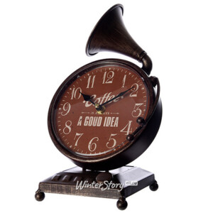 Настольные часы Граммофон  28*18 см, металл (Kaemingk)