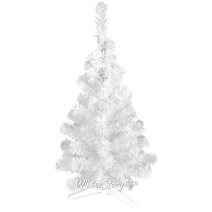 Искусственная настольная белая елка Метелица 50 см, ПВХ (MOROZCO)