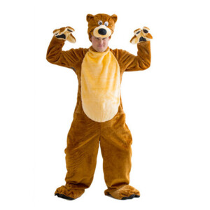 Взрослый карнавальный костюм Бурый медведь, 50-52 размер (Бока С)