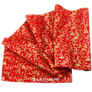 Ткань для декорирования Рубиновая Элегия - Узорчатая 35*200 см (Kaemingk)