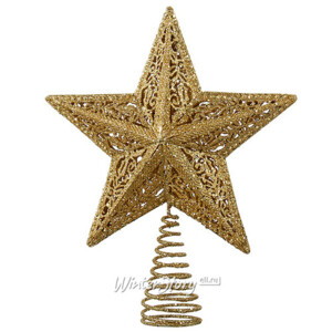 Звезда на елку Золотые Узоры 25 см (Kurts Adler)