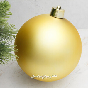 Пластиковый шар 25 см насыщенно-золотой матовый, Winter Decoration (Winter Deco)
