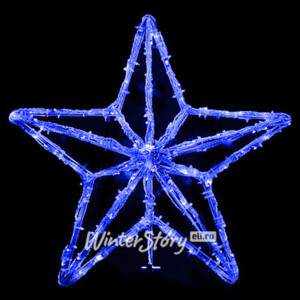 Светодиодная макушка Звезда 50 см синяя (Winter Deco)
