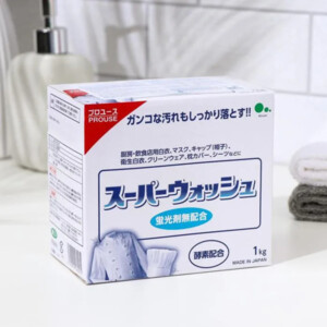 060571 "Mitsuei" "Super Wash" Мощный стиральный порошок с ферментами для стирки белого белья 1 кг. 1/10