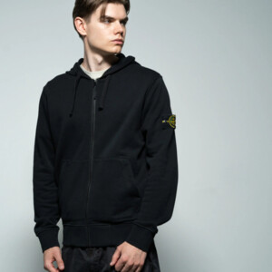 Кофта на молнии с капюшоном Hooded full zip Stone Island 101564251 (весна-лето) SS23