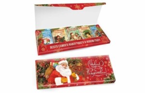 Новогодний шоколадный набор с пожеланиями Ретро Дед Мороз