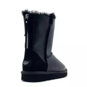 (арт. Classic Short Zip Metallic, wclshzip04) Ugg Classic Short Zip Metallic Black