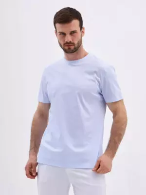 G145-TD4T-LT4624 (голубой) Футболка мужская короткий рукав