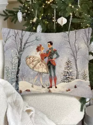 Щелкунчик Балет светлый фон Наволочка 50х70 см серебро 2519116 New