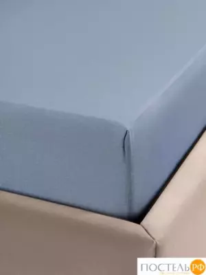 PRIME PRIVE СМОГЕН голубой Простыня на резинке 180х200+30, 1 пр., хл.