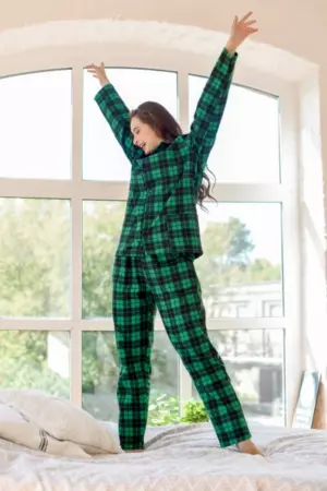 Пижама женская "Классика" (фланель) (арт. 1971-Ф (0447609822))
