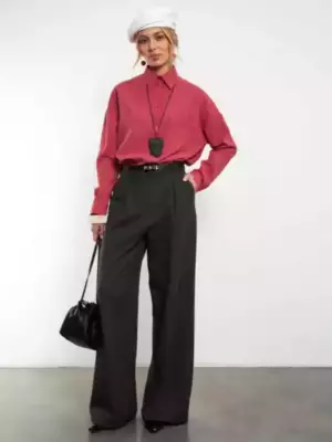 Брюки палаццо Basic (графит)