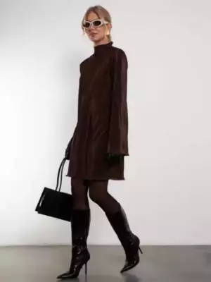 Платье Гофре (шоколадный)