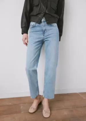 Gerade Jeans mit mittlerem Bund