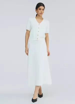 Вязаная юбка миди А-силуэта (арт. OWNK01216BO02-01 (37123520299))