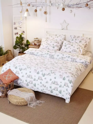 КПБ Фланель 2,0 сп. "Снежная сказка" 70х70