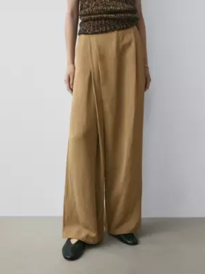 Fließende Pareo-Hose BEIGE