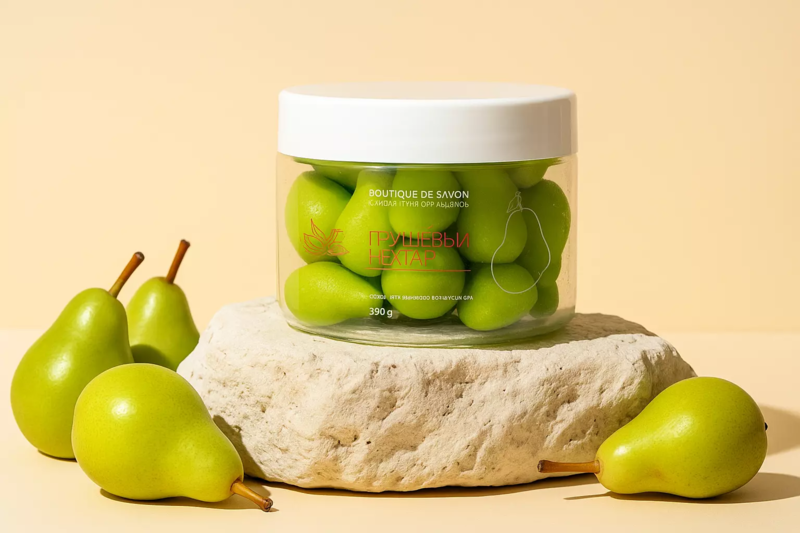 BOUTIQUE DE SAVON - скрабы в виде фруктов, бомбочки-лошадки