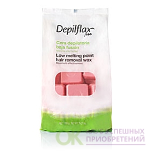 Воск для депиляции depilflax розовый