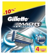 Gillette Mach3 Turbo (4шт) orig 