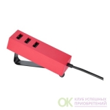 ЛЁРБИ, Зарядное устройство USB, с зажимом, красный