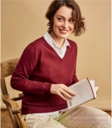 Женский пуловер из кашемира и шерсти мериноса - A3L 