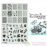 EL Corazon® пластина для стемпинга The Best plates - 05
